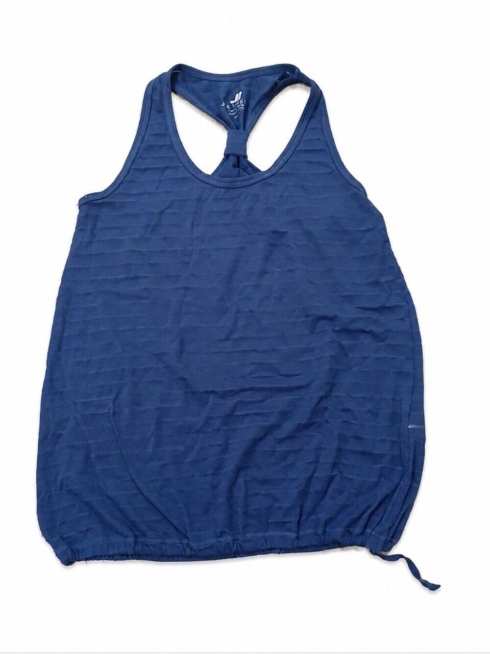 Joe Fresh Racerback Athletic Tank XS Dark Blue Purple Drawstring Hem 16"×22"
